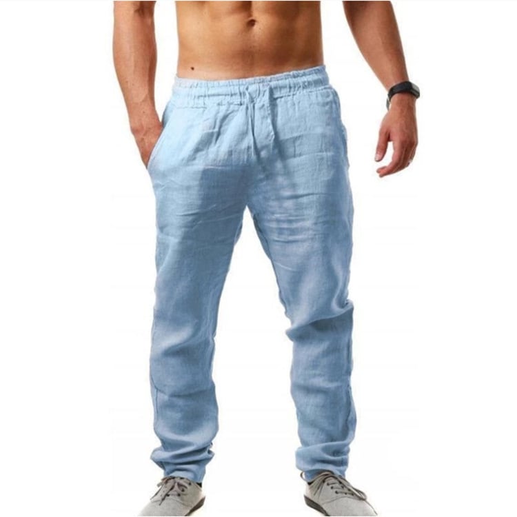 Men's Casual Linen Sports Trousers - Summer Style