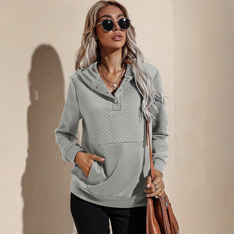 Women's Slim Fit Hooded Sweater — Long Sleeve Pullover