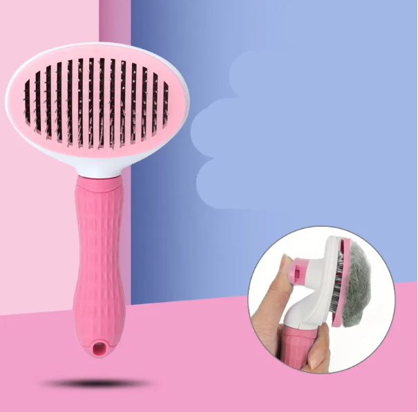 Pet Hair Removal Comb — Grooming Tool for Dogs & Cats