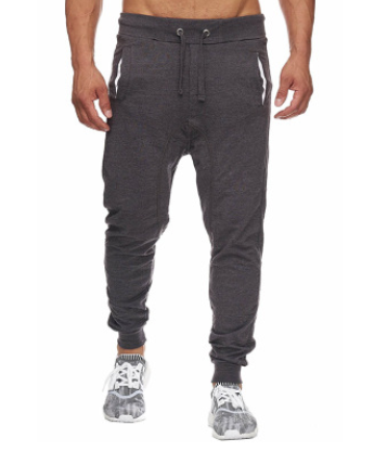 Men's Fashion Color-Blocked Casual Pants with Drawstring