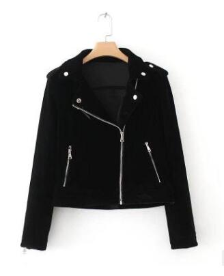Women's Velvet Casual Jacket | Retro Artistic Style | Pink, Green, Black | S–L