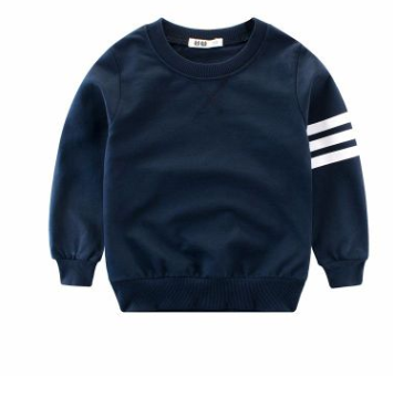 Boy's Long Sleeve Round Neck Pullover Sweater