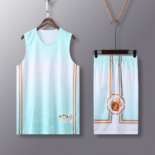 Men's Basketball Sweatshirt and Shorts Uniform Set