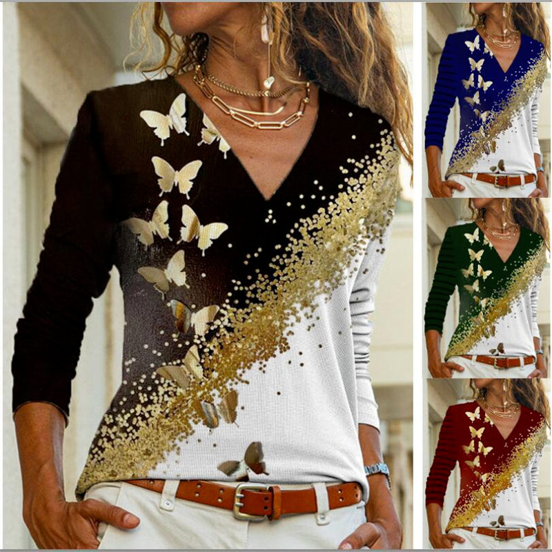 Retro Bow Slim Fit T-Shirt for Women