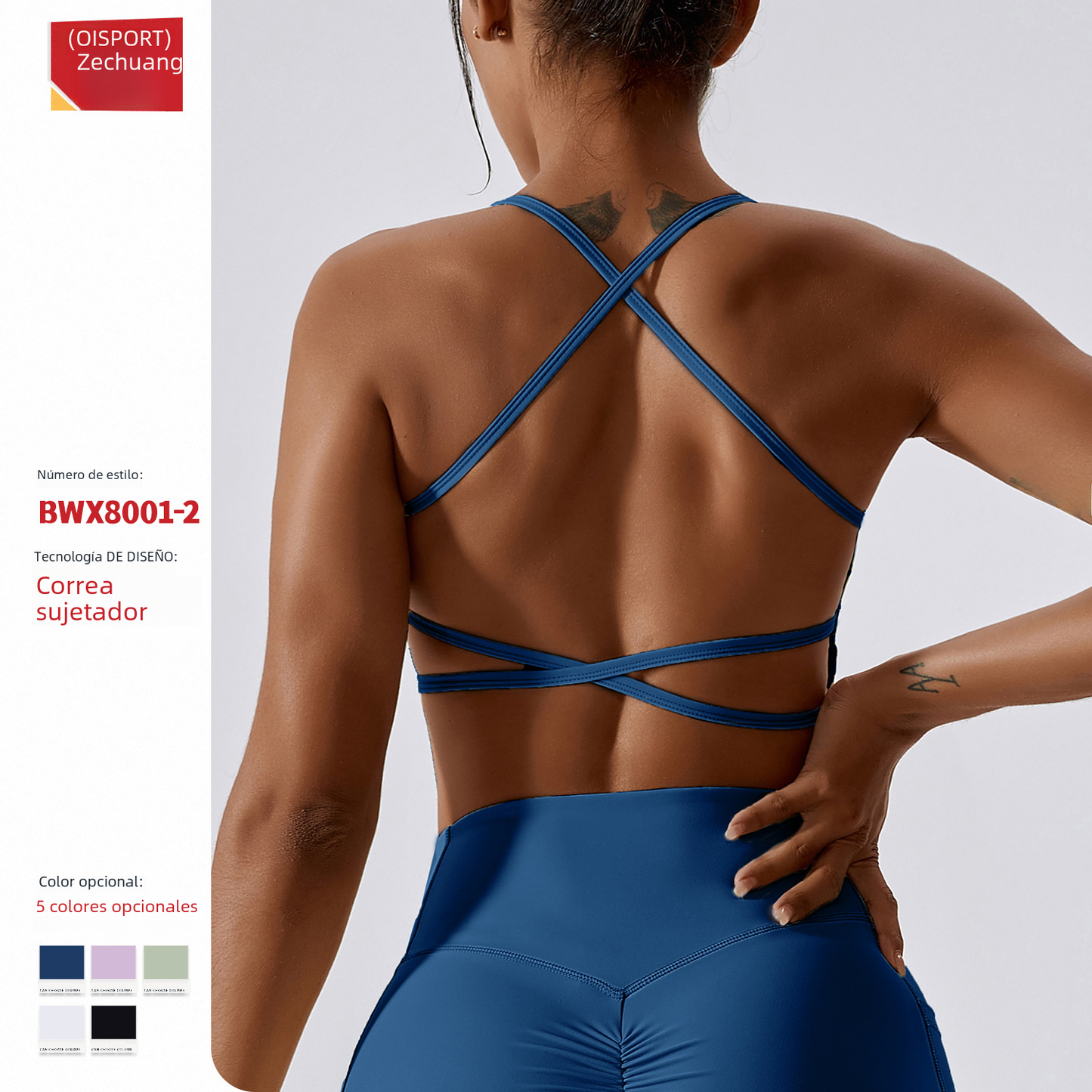 Breathable Quick-Dry Women's Yoga Sports Bra (Model 8001)