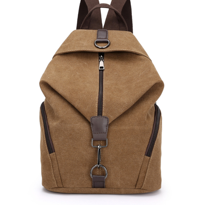 College Style Canvas Backpack and Tote Bag