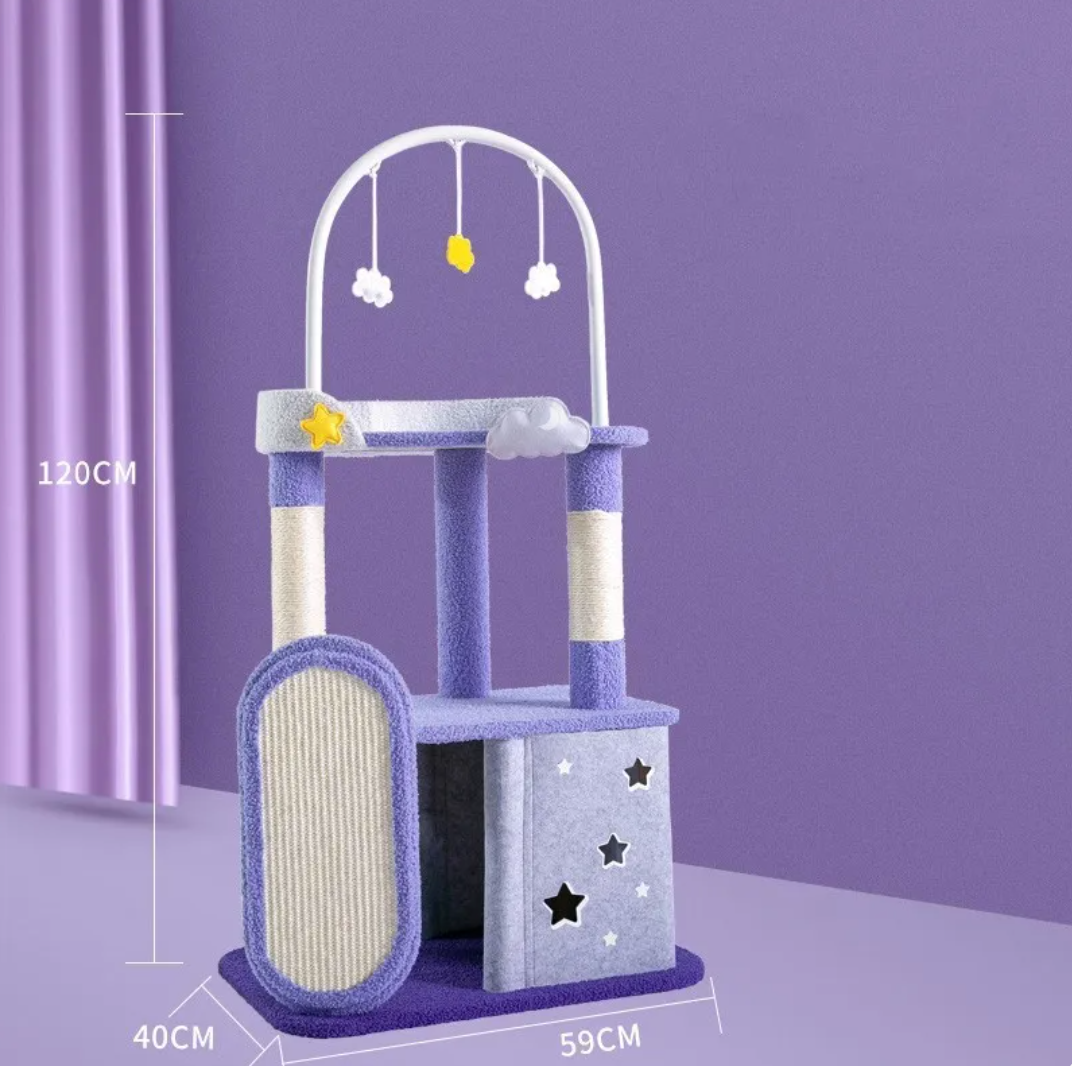 Large Cat Scratching & Jumping Platform — Multi-Level Cat Tree