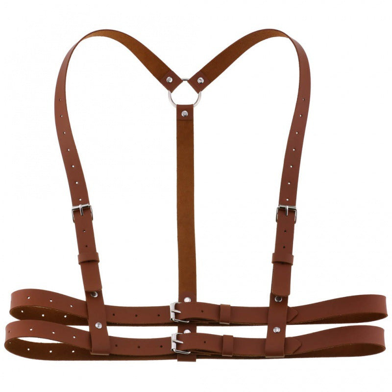 Punk Waist Cincher with Stylish Strap for Fashion