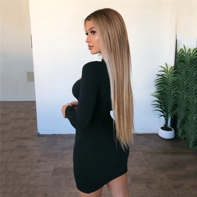 New Women's Long Sleeve Club Dress for Spring/Summer