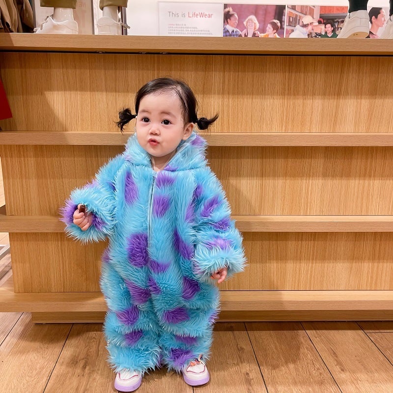 Cute Animal Baby Jumpsuit — Hooded Zipper Romper