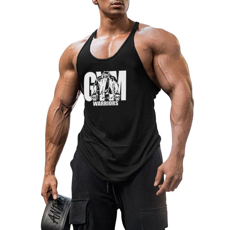 Men's Breathable Elastic Muscle Fitness Running Vest