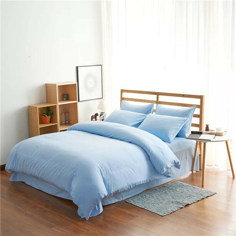 4-Piece Cotton Bedding Set with Duvet Cover