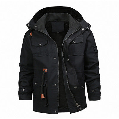 Thickened Removable Velvet Cotton Jacket