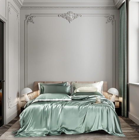 Double-Sided Silk Four-Piece Bedding Set