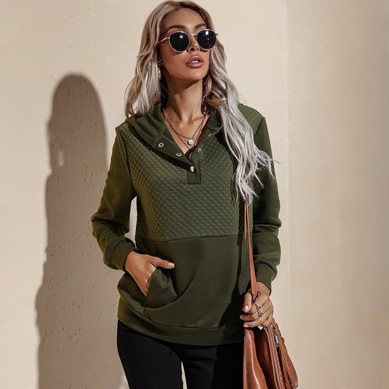 Women's Slim Fit Hooded Sweater — Long Sleeve Pullover