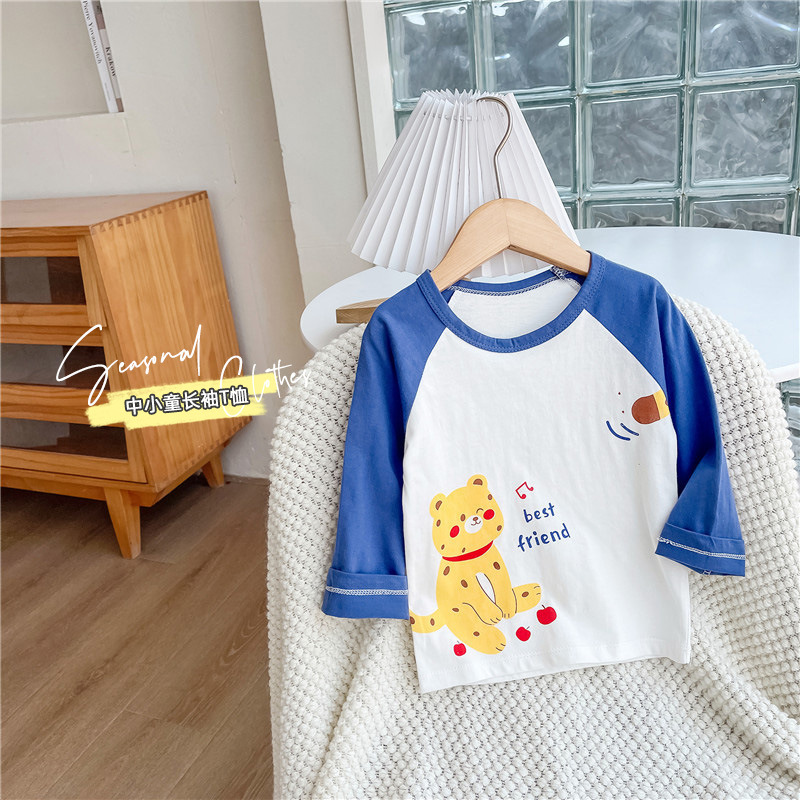 Cotton Cartoon Short Sleeve T-shirt for Kids