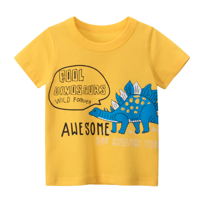 Boy's Dinosaur Short-Sleeved T-Shirt
