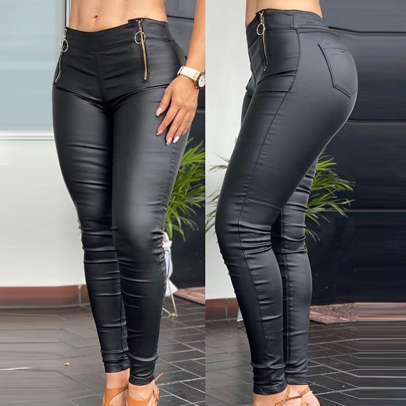 Women's Black Tight Pants for Europe and America