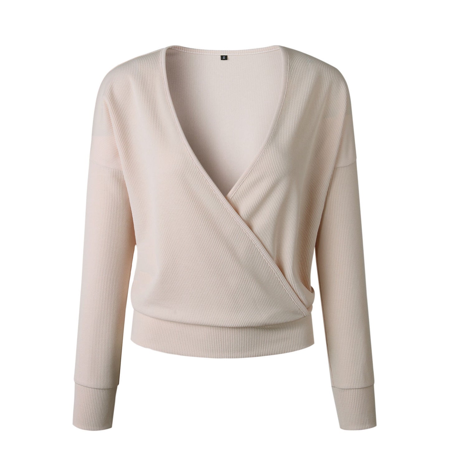 Fashionable Deep V-Neck Bat Sleeve Top for Women