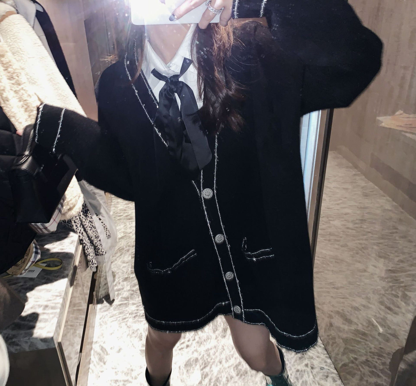 Knit Cardigan — College Style Casual Sweater