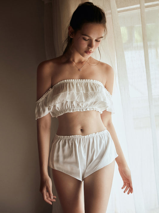 Summer Ice Silk Sexy Pajama Set for Women