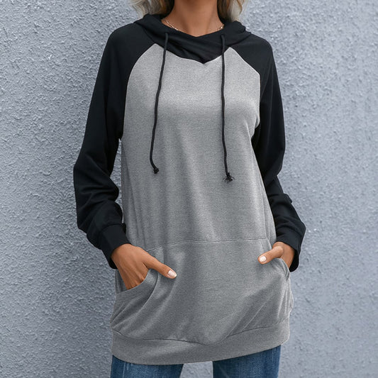 Women's Loose Pullover Hoodie | Casual Oversized Sweatshirt | Khaki, Grey, Army Green | S–XL