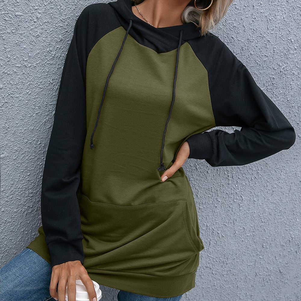 Women's Loose Pullover Hoodie | Casual Oversized Sweatshirt | Khaki, Grey, Army Green | S–XL
