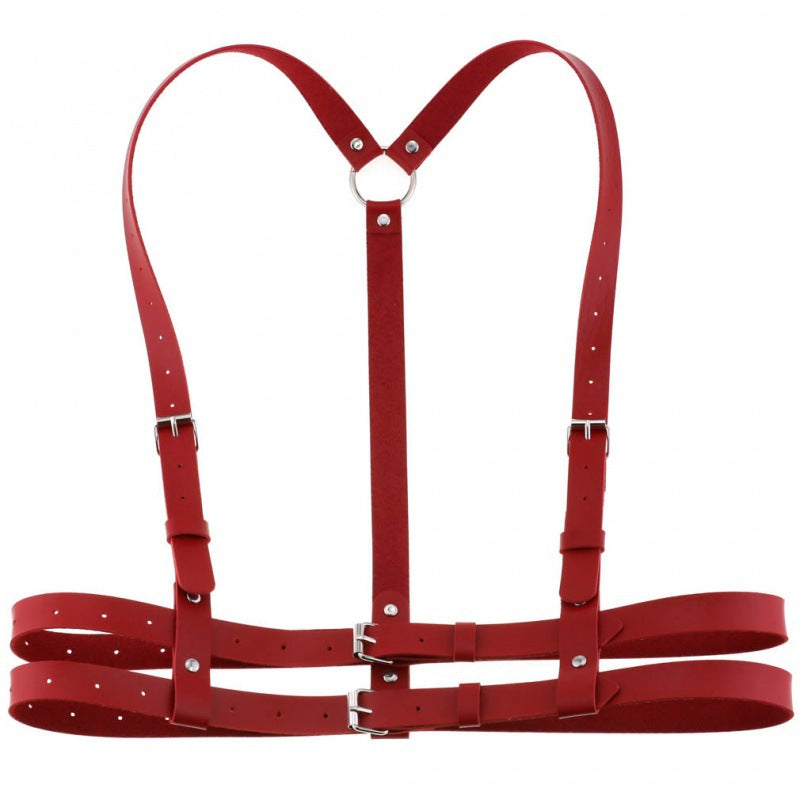 Punk Waist Cincher with Stylish Strap for Fashion
