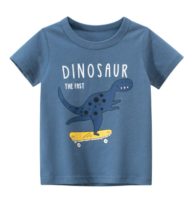 Boy's Dinosaur Short-Sleeved T-Shirt