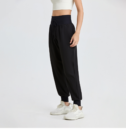 Women's Loose Fit Harem Pants with Pockets — Yoga & Casual
