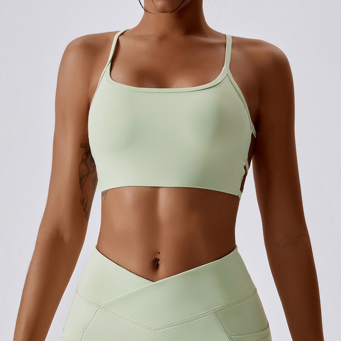Breathable Quick-Dry Women's Yoga Sports Bra (Model 8001)