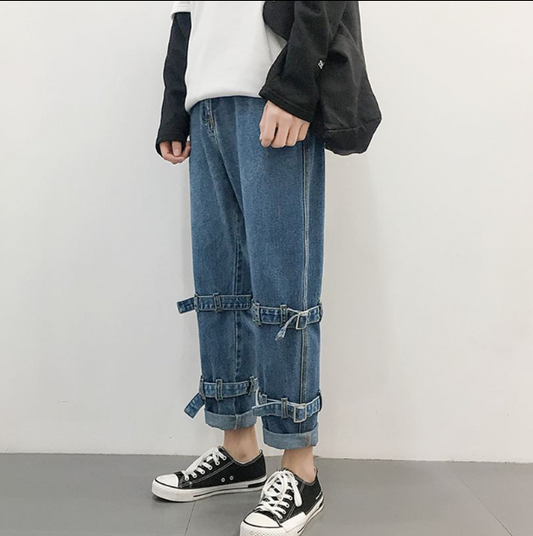 Men's Trend Wide Leg Hip Hop Jeans