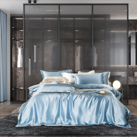Double-Sided Silk Four-Piece Bedding Set