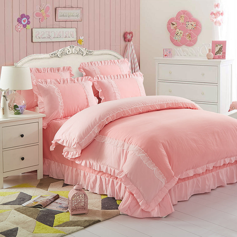 Princess Style Cotton 4-Piece Bedding Set