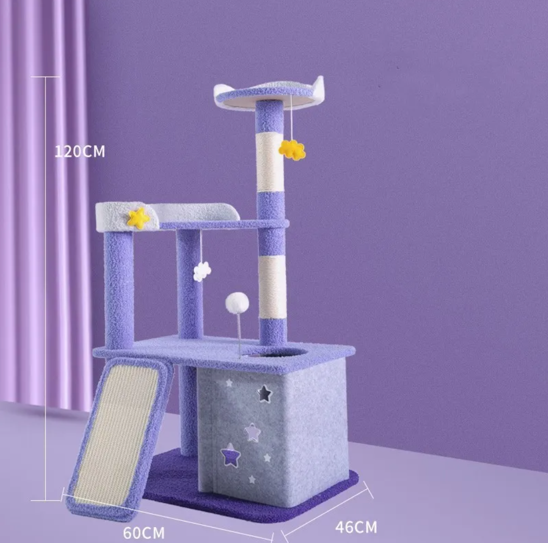 Large Cat Scratching & Jumping Platform — Multi-Level Cat Tree