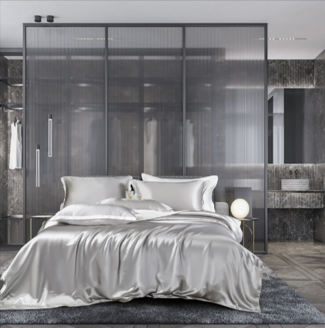 Double-Sided Silk Four-Piece Bedding Set