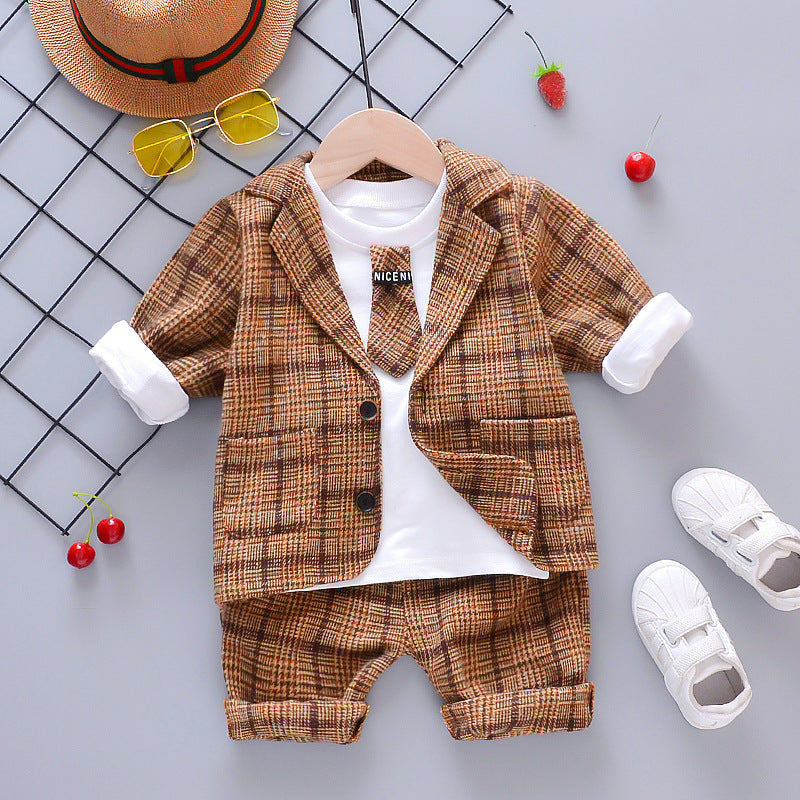 Boys' 3-Piece Spring and Autumn Outfit Set