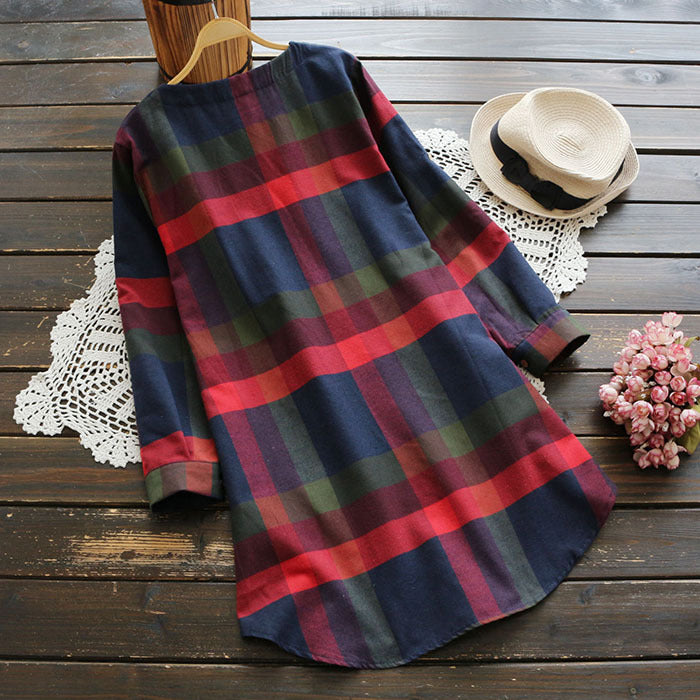 Women's Autumn Round Neck Dress — Smart Commuter Style