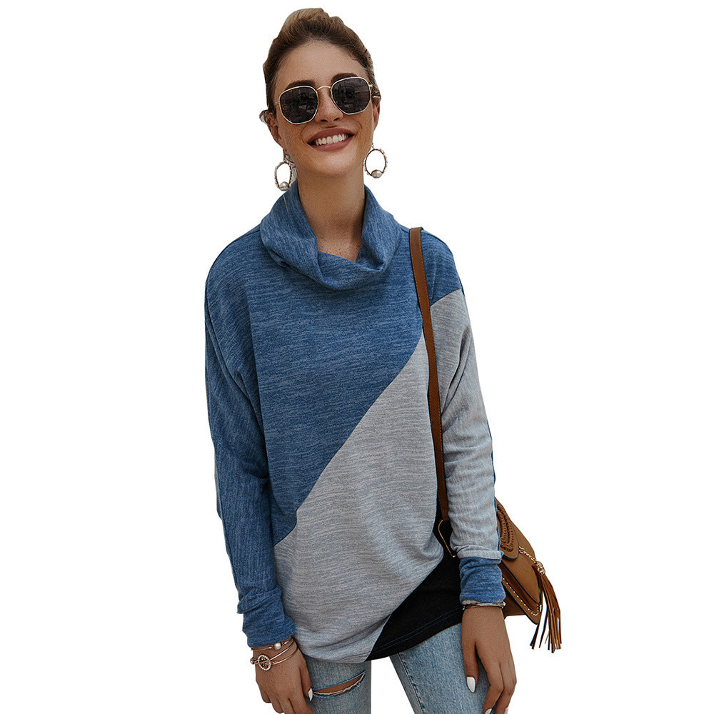 Women's Geometric Stitching T-Shirt and Top