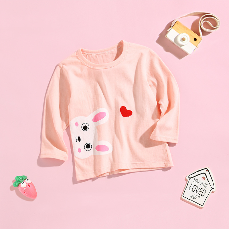 Cotton Cartoon Short Sleeve T-shirt for Kids