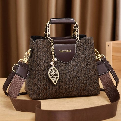 Maldives Leather Bag - Stylish Large Capacity Handbag