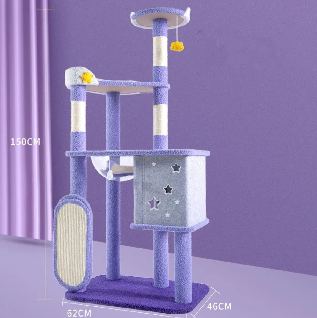 Large Cat Scratching & Jumping Platform — Multi-Level Cat Tree