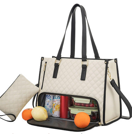 Women's Insulated Lunch Bag | Large Capacity Tote with Laptop Compartment