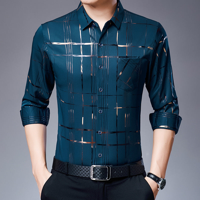 Men's Casual Spandex Fashion Shirt