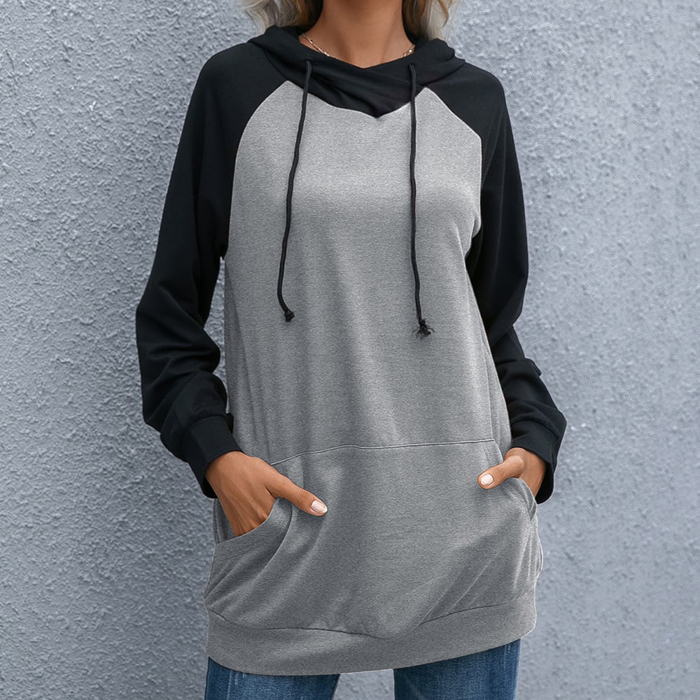 Women's Loose Pullover Hoodie | Casual Oversized Sweatshirt | Khaki, Grey, Army Green | S–XL