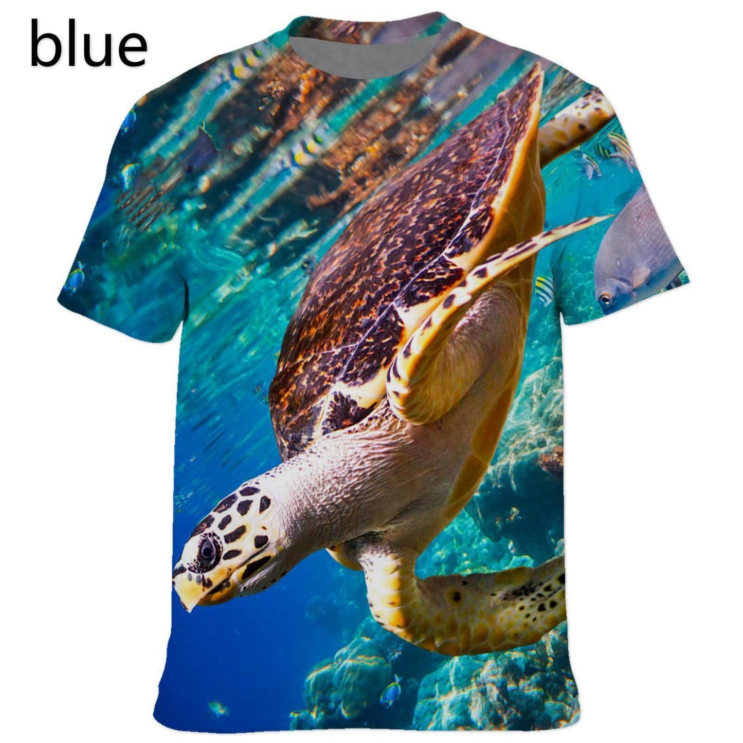 Custom Printed Casual Men's T-shirt in Polyester