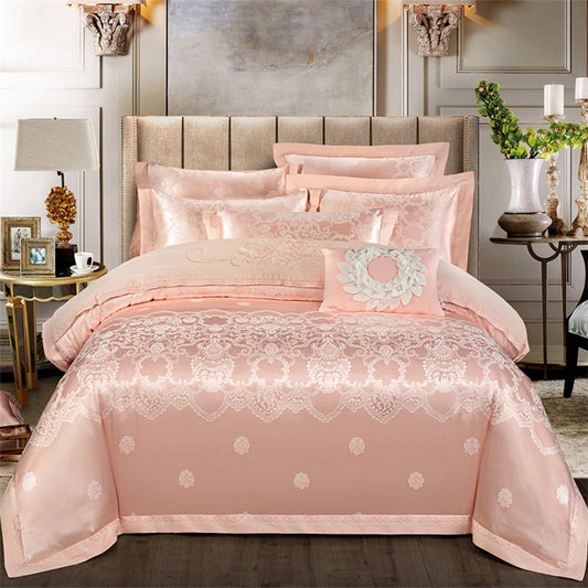 Pure Cotton Jacquard 4-Piece Bedding Set