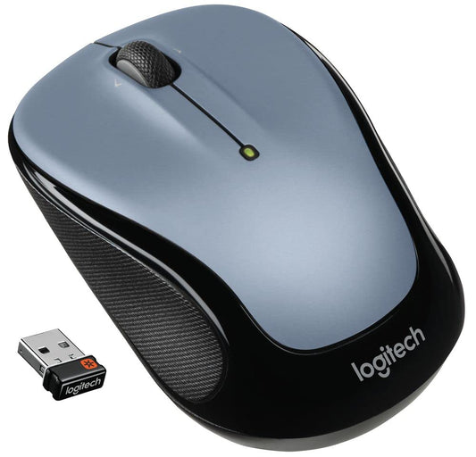 Logitech Wireless Mouse M325 with Designed-For-Web Scrolling - Light Silver (Renewed)