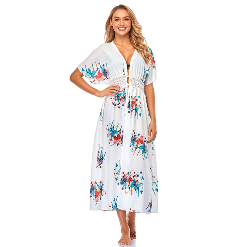 Women's Chiffon Beach Sunscreen Bikini Outer Blouse