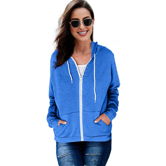 Women's Solid Color Hooded Sweatshirt | Cozy Long Sleeve Pullover | 10 Colors | S–2XL